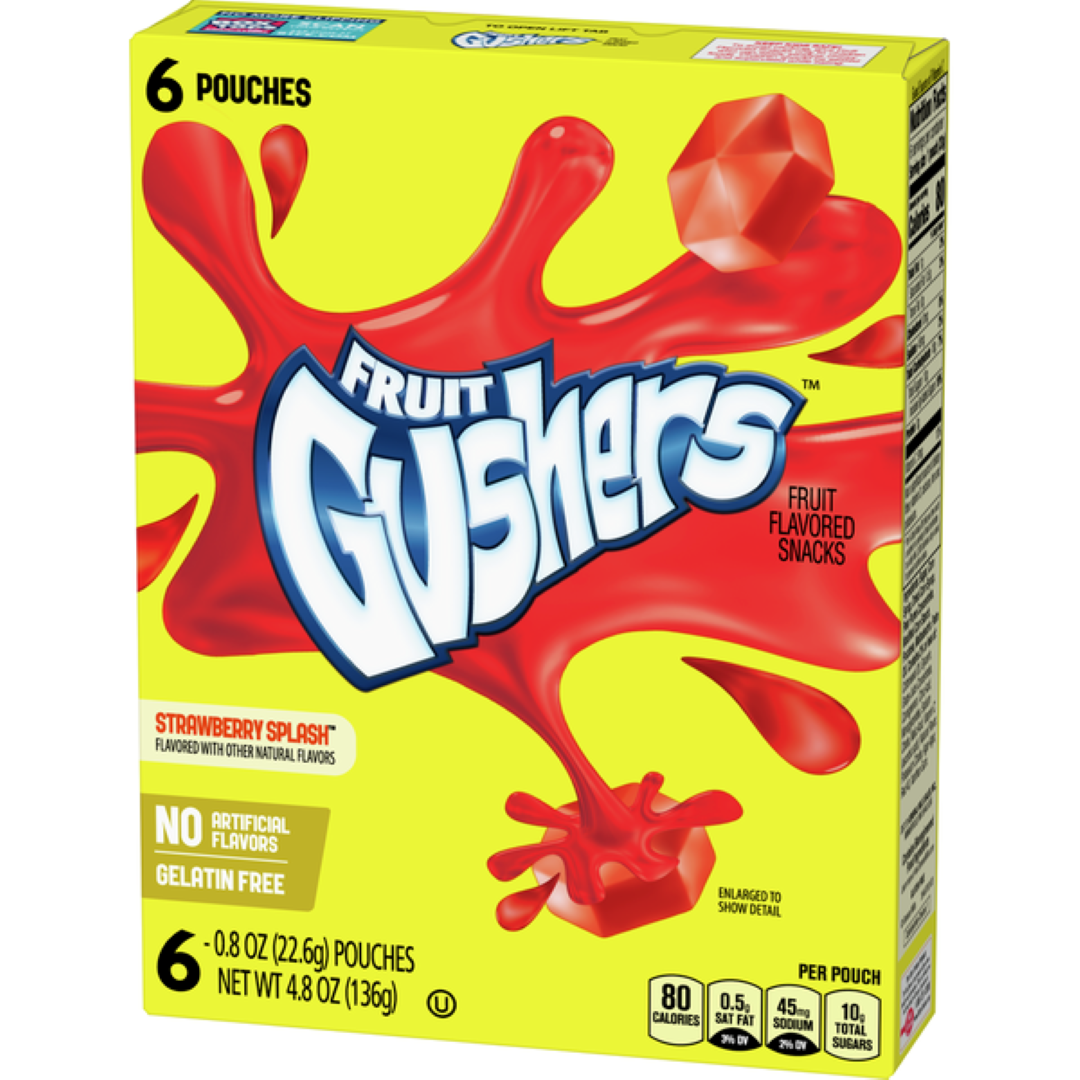 FRUIT GUSHERS STRAWBERRY SPLASH 136G
